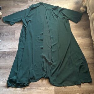 Elegant Green Women's Sheer Robe
